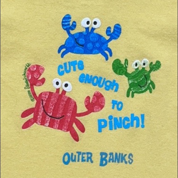 Kid Tees by Stephen Joseph Outer Banks Crabs - Picture 2 of 8